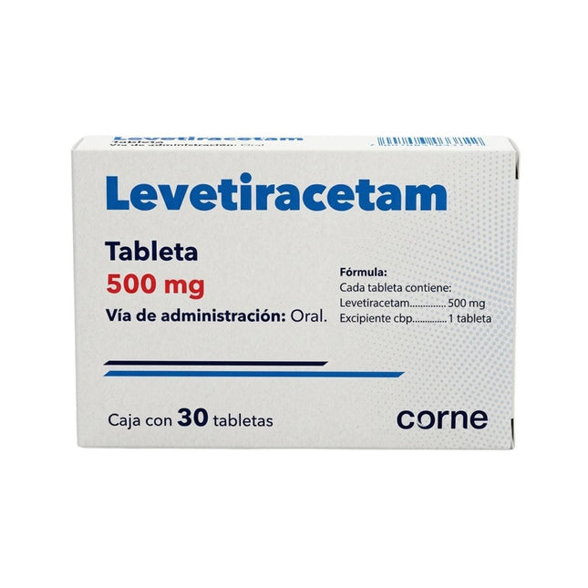 Levetiracetam 500 mg Caja con 30 Tabletas