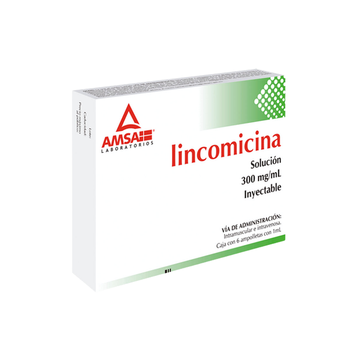Lincomicina 300 mg / 2 ml Caja con 6 Ampolletas Inyectables – Farmacia ...