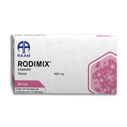 Rodimix (Linezolid) 600 mg Caja con 10 Tabletas