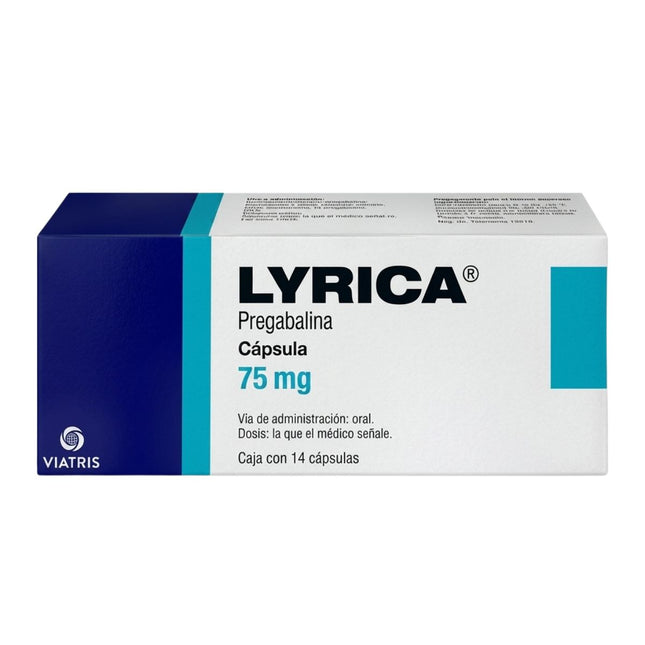 Lyrica (Pregabalina) 75mg Caja con 14 Cápsulas