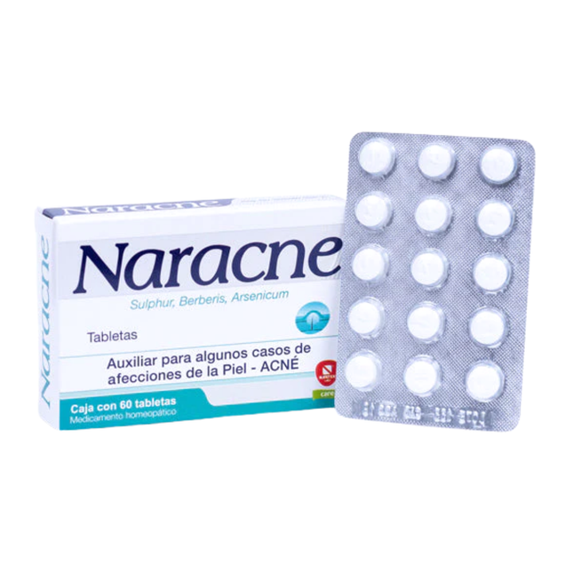 Naracne (Sulphur/Berberis/Arsenicum) Caja con 60 Tabletas| Nartex