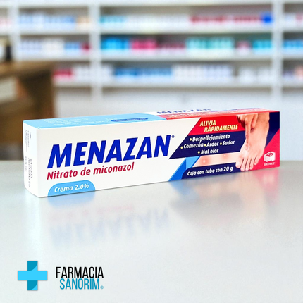 Nitrato de miconazol Menazan crema 2.0% tubo de 20g Biomep