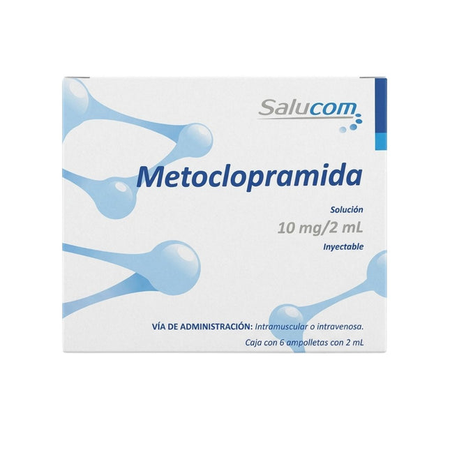 Metoclopramida 10 mg Caja 6 Ampolletas Inyectables