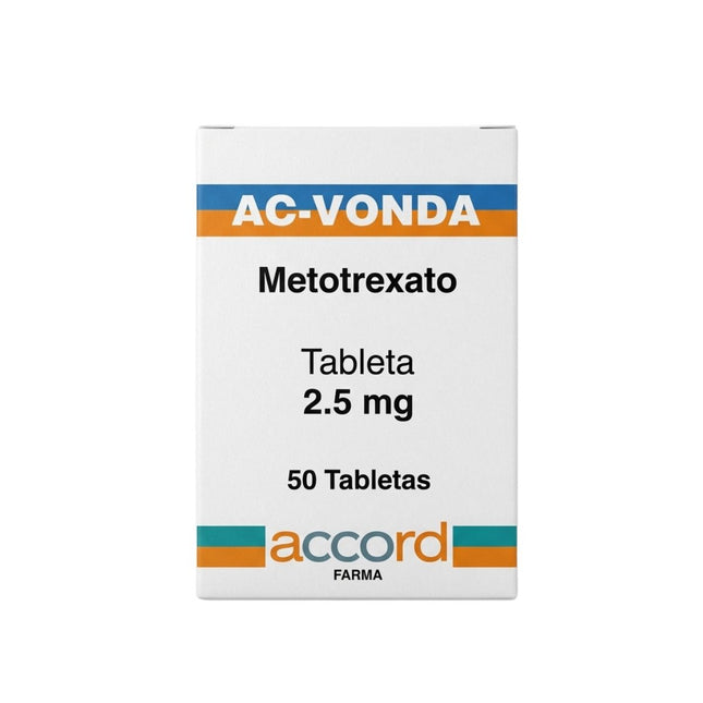 AC VONDA (Metotrexato) 2.5 mg Caja con 50 Tabletas