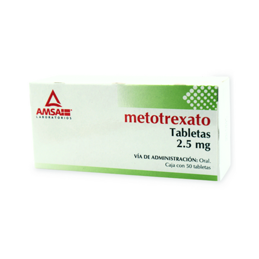 Metotrexato 2.5 Mg Caja Con 50 Tabletas