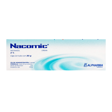 Miconazol 2% Nacomic Caja con tubo de 30g