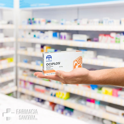 Ociplos (Mirtazapina) 30 mg Tableta Dispersable Caja con 30 Tabletas
