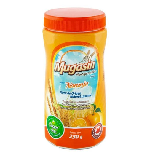 Mugasin (Psyllium Plantago) Sabor Naranja Sin Azucar 230 g