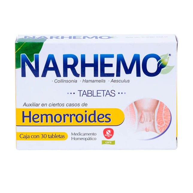 Narhemo (Collinsonia, Hamamelis, Aesculus) Caja con 30 Tabletas