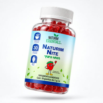 Naturim Nite Kids Gomitas de Valeriana Para Niños 30 Gomitas Sabor Fresa