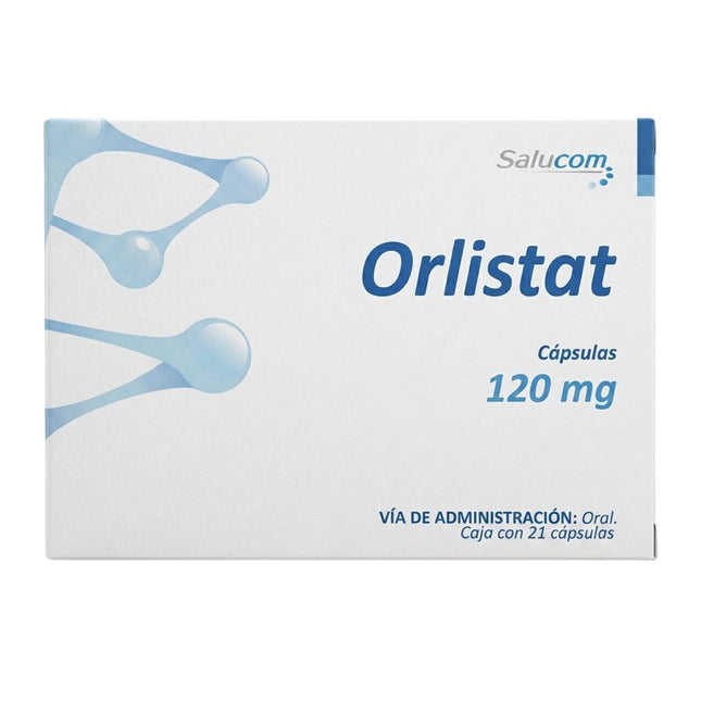 Orlistat 120 mg Caja con 21 Cápsulas