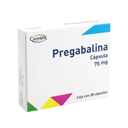 Pregabalina 75 mg Caja con 28 Cápsulas