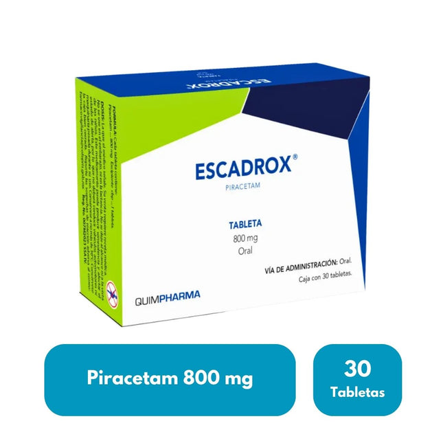 Escadrox (Piracetam) 800 mg Caja Con 30 Tabletas