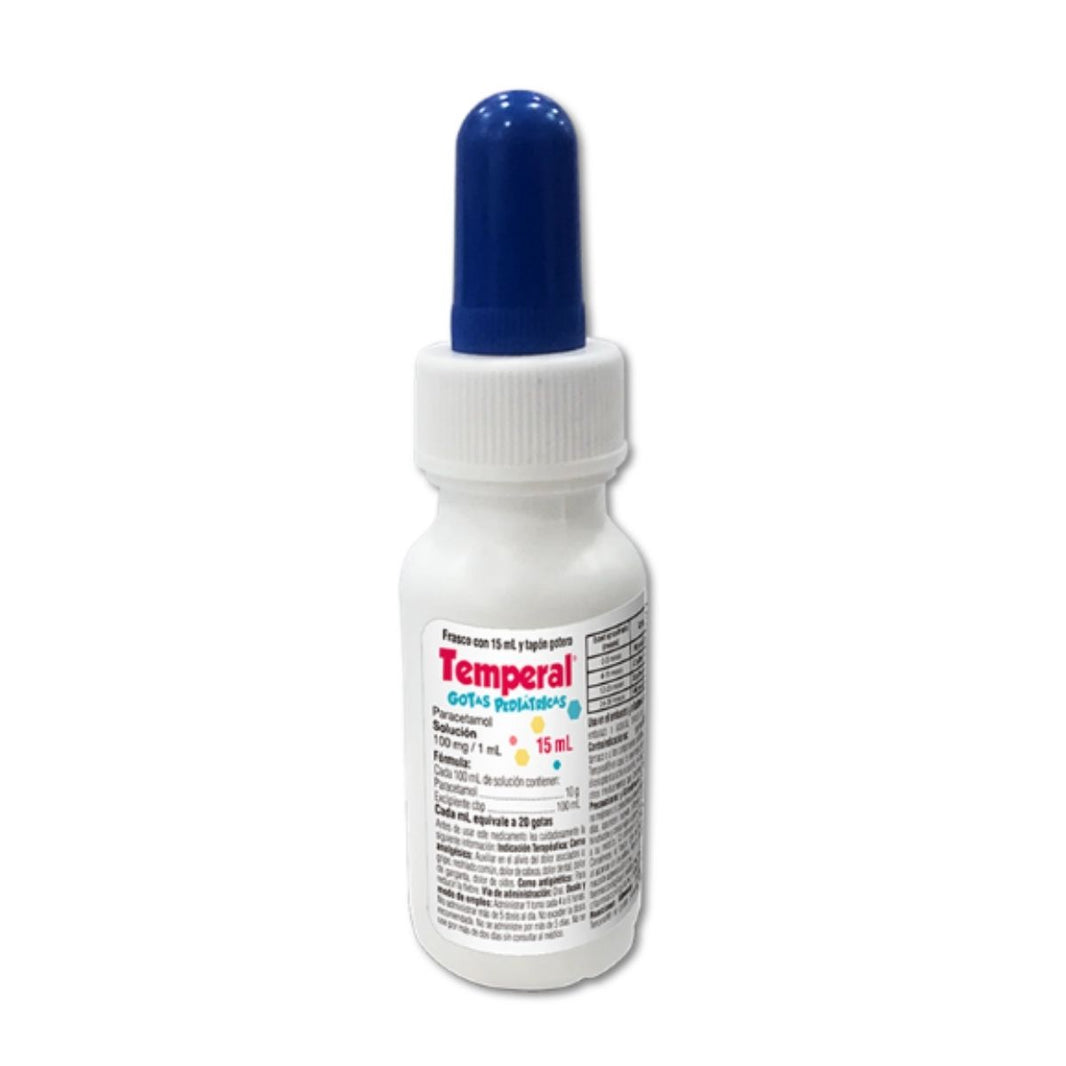 Temperal (Paracetamol) Gotas Pediátricas 100 mg/ml 15 ml frasco ...