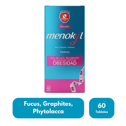 Menokyl (Auxiliar en el Manejo de Control de Peso) Caja con 60 Tabletas| Nartex