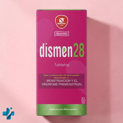 Dismen 28 (Auxiliar para Alivio de Colicos Menstruales) Caja con 60 Tabletas| Nartex