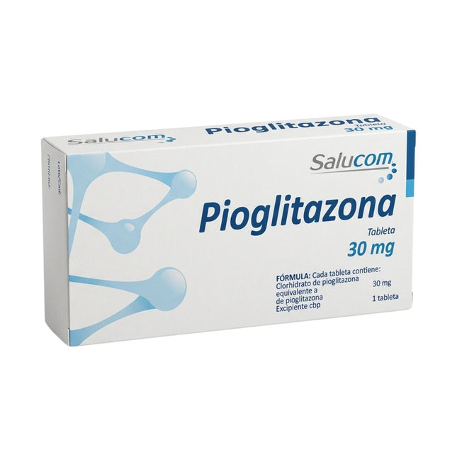 Pioglitazona 30 mg caja 7 tabletas