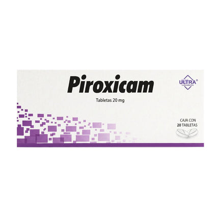 Piroxicam 20 mg Caja con 20 Tabletas