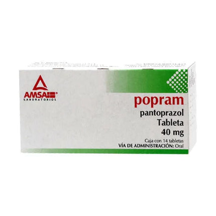 Popram (Pantoprazol) 40 mg Caja con 14 tabletas – Farmacia Sanorim