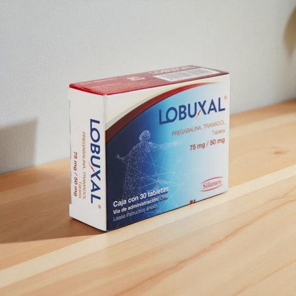 Lobuxal (Pregabalina, Tramadol) 75 mg / 50 mg Caja con 20 Tabletas Laboratorio Silanes