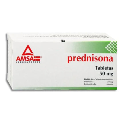 Prednisona 50 mg Caja con 20 Tabletas