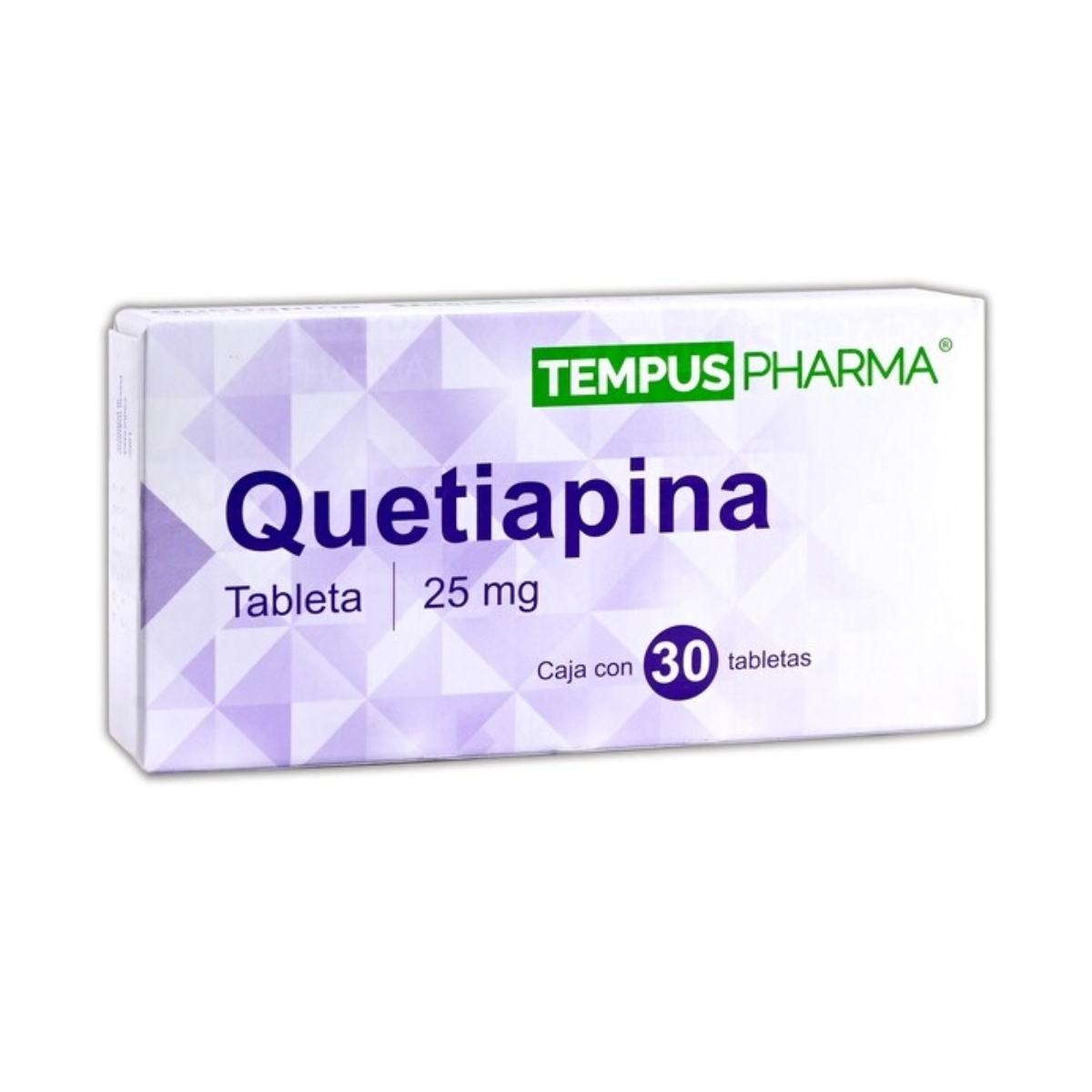 Quetiapina 25 mg Caja con 30 Tabletas