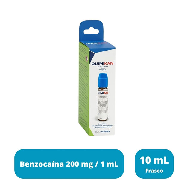 Quimikan (Benzocaína) 200 mg/ mL Solución con Aplicador 10 mL