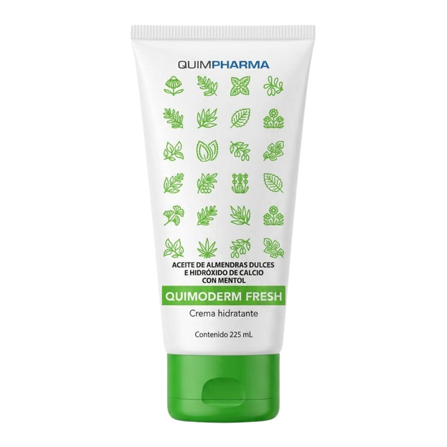 Quimoderm Fresh Crema con Aceite de Almendras, Hidróxido de Calcio y Mentol 225 ml | Crema Refrescante, Hidratante y Protectora para la Piel | Laboratorios Quimpharma