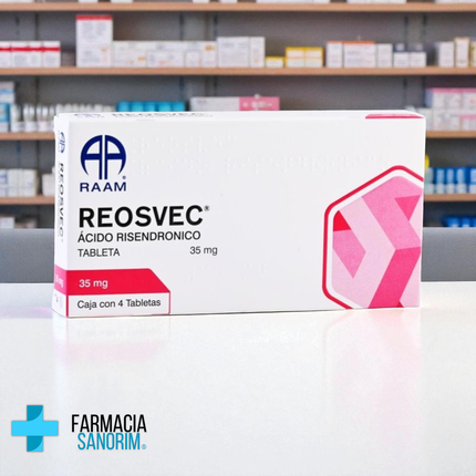 Acido Risedronico Reosvec 35 mg 4 Tabletas RAAM