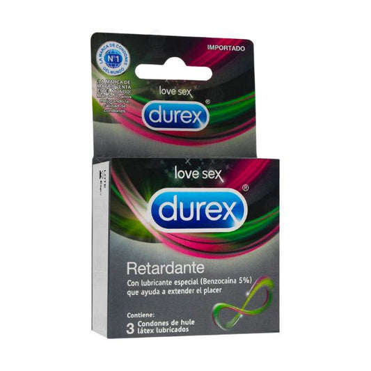 Durex Retardante Caja con 3 Preservativos Masculinos