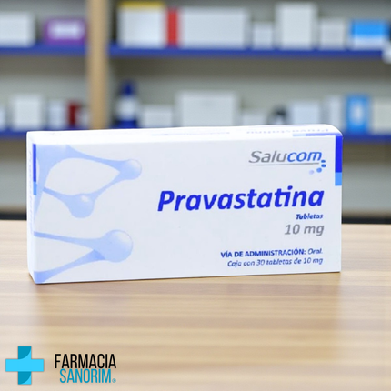Pravastatina 10 mg Caja Con 30 Tabletas Salucom PiSA