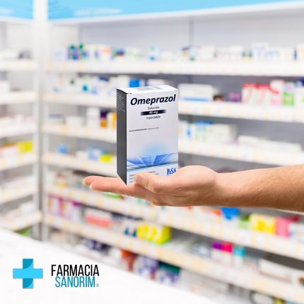 Omeprazol 40 mg Inyectable Caja con Ampula y Ampolleta 10 ml PiSA