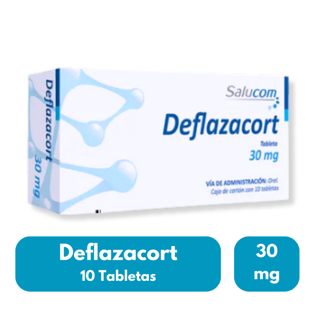 Deflazacort 30mg Caja con 30 Tabletas Salucom PiSA