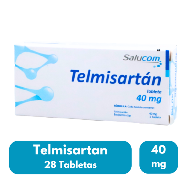 Telmisartan 40 mg 28 Tabletas Salucom PiSA