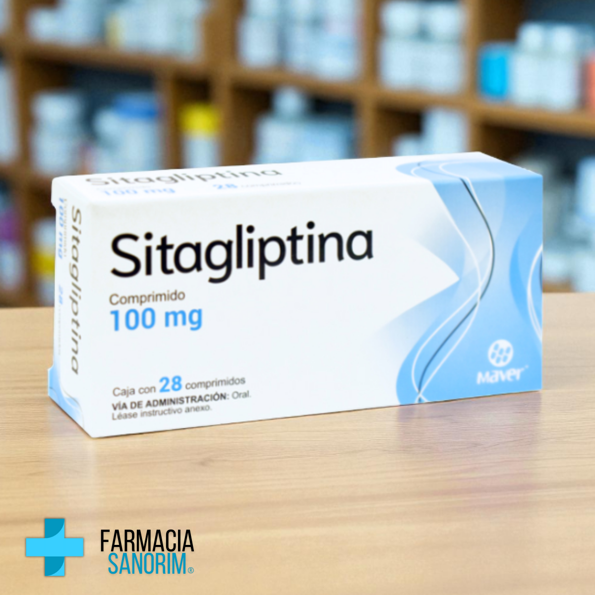Sitaglitina 100 mg Caja con 28 Comprimidos | Maver Laboratorios ...