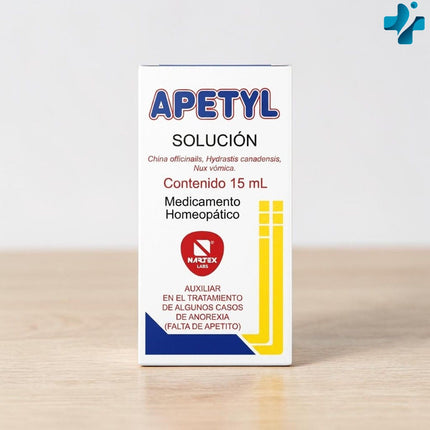 Apetyl Solución Gotas (Auxiliar en la perdida del apetito) Frasco con 15 ml | Nartex