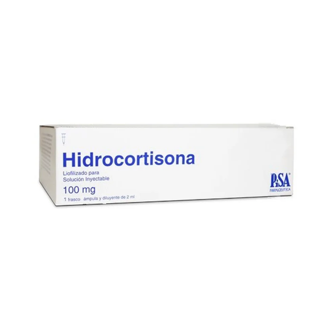 Hidrocortisona 100mg Caja con 50 Ampolletas con 2ml PiSA