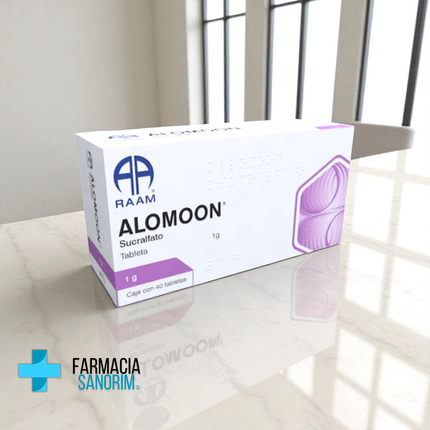 Sucralfato 1 g 40 tabletas Alomoon Laboratorio RAAM