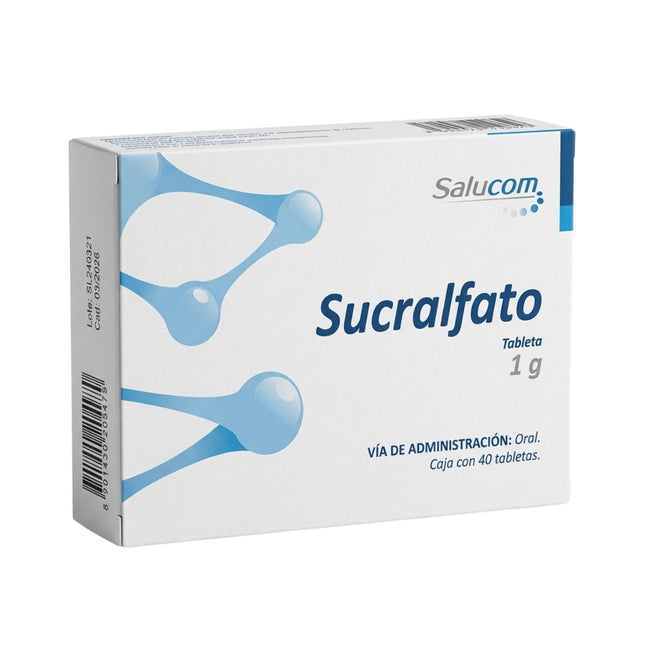 Sucralfato 1 g caja con 40 tabletas