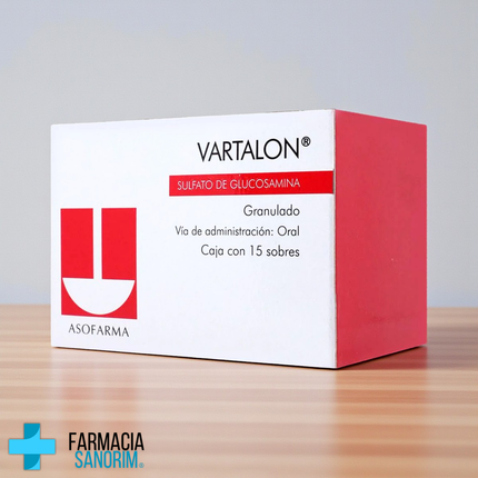 Sulfato de Glucosamina 1.5g Granulado Vartalon Caja con 15 Sobres