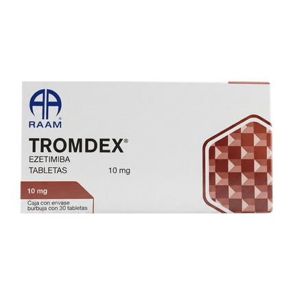 Tromdex (Ezetimiba) 10 mg Caja con 30 Tabletas