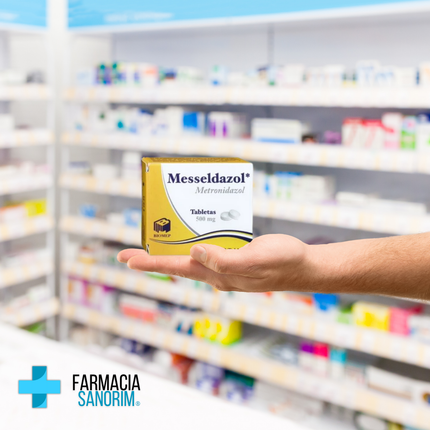 Metronidazol 500 mg Messeldazol Caja Con 30 Tabletas Biomep