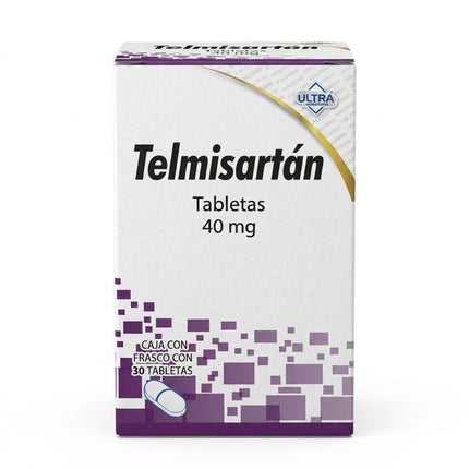 Telmisartan 40 mg Caja con 30 Tabletas