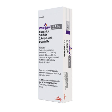 Mounjaro 2.5 mg / 0.6 mL con 3 mL KwikPen Pluma Precargada