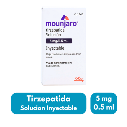 Mounjaro 5 mg / 0.5 ml 1 Frasco Solución Inyectable