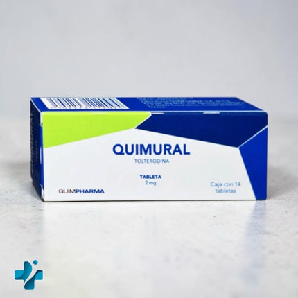 Quimural (Tolterodina) 2 mg Caja con 14 Tabletas