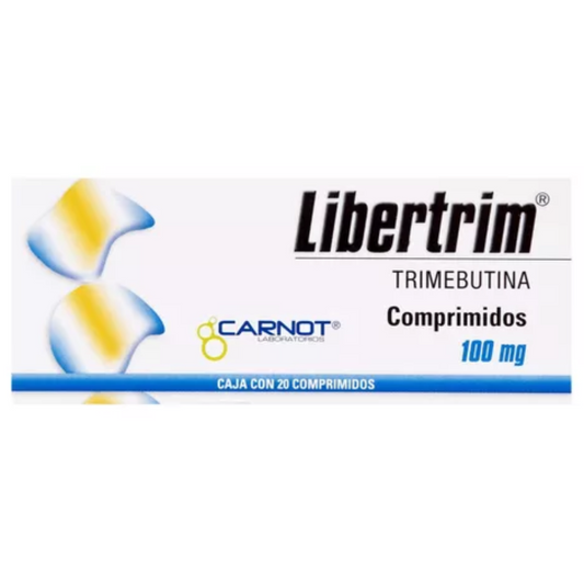 Libertrim (trimebutina) 100 mg caja con 20 Comprimidos