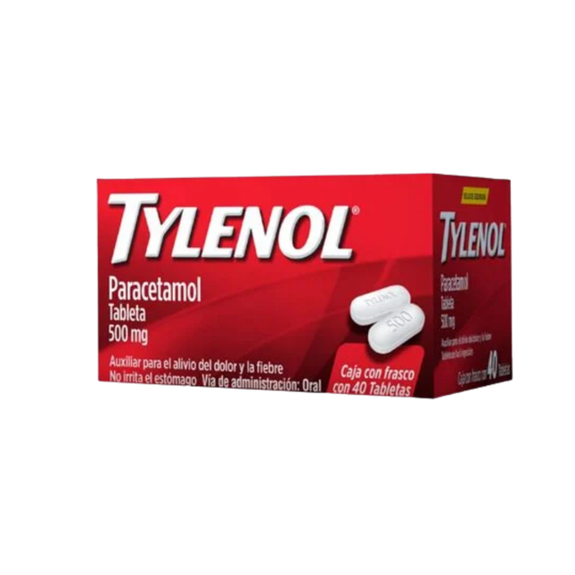 Paracetamol 500mg Tylenol 40 Tabletas