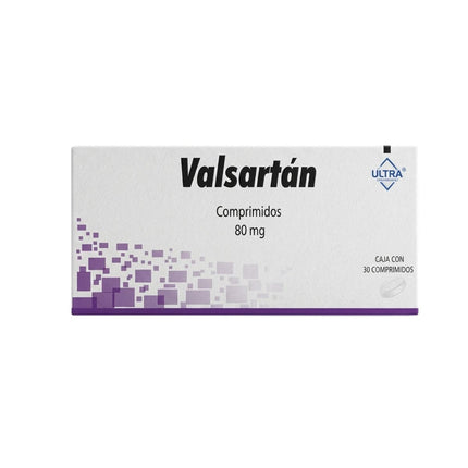 Valsartan 80 mg Caja con 30 Tabletas