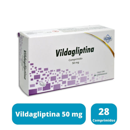 Vildagliptina 50 mg Caja con 28 Comprimidos Ultra Laboratorios